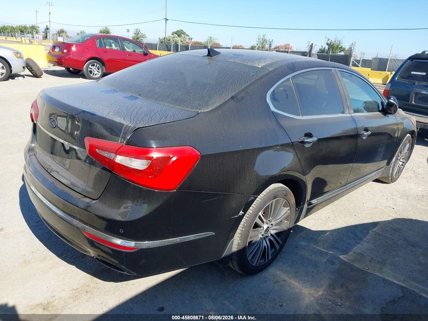 Vin: knaln4d74e5138855, lot: 46307518, kia cadenza premium 20144