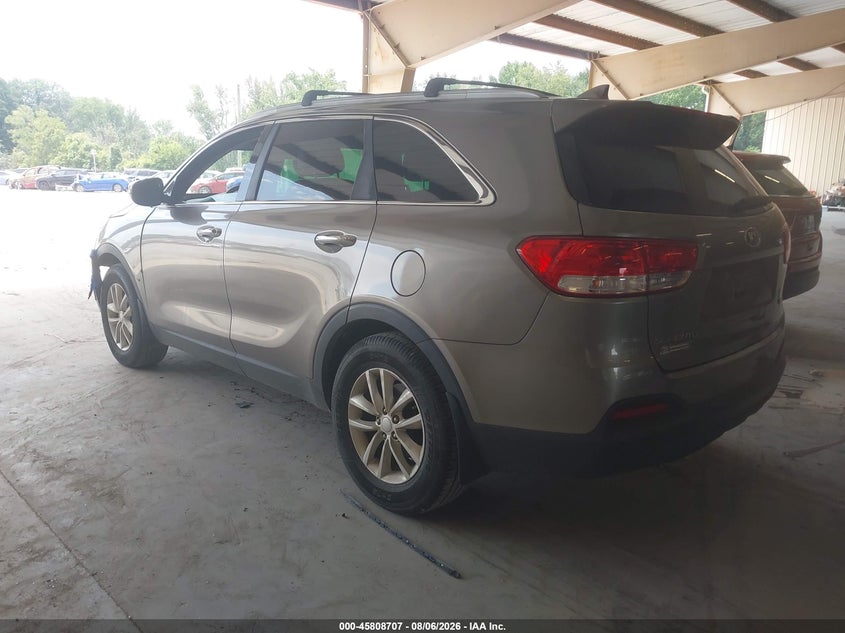 Vin: 5xypg4a30gg137471, lot: 46307554, kia sorento 2.4l lx 20163