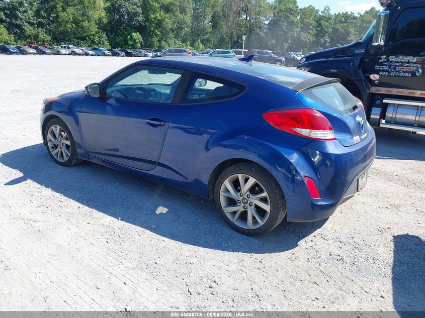 Vin: kmhtc6ad1hu304950, lot: 46307555, hyundai veloster 20173