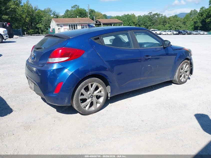 Vin: kmhtc6ad1hu304950, lot: 46307555, hyundai veloster 20174