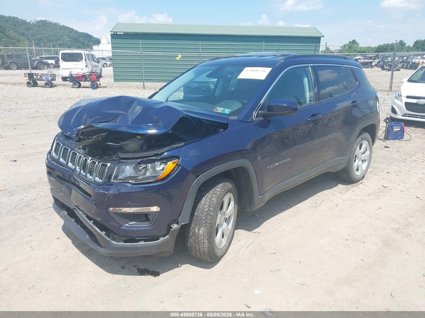 Vin: 3c4njdbb8jt373381, lot: 46307582, jeep compass latitude 4x4 20182