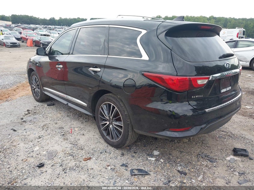 Vin: 5n1al0mn7gc508147, lot: 46307602, infiniti qx60 20163
