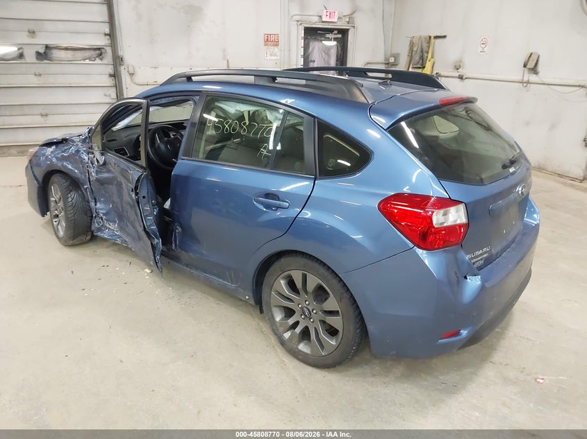 2016 SUBARU IMPREZA HATCHBACK 2.0L H-4 DOHC, VVT, 148HP