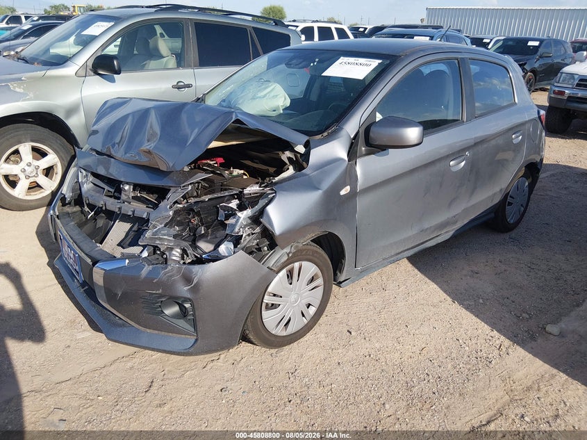 Vin: ml32auhj4nh003697, lot: 46307646, mitsubishi mirage es/le 20222