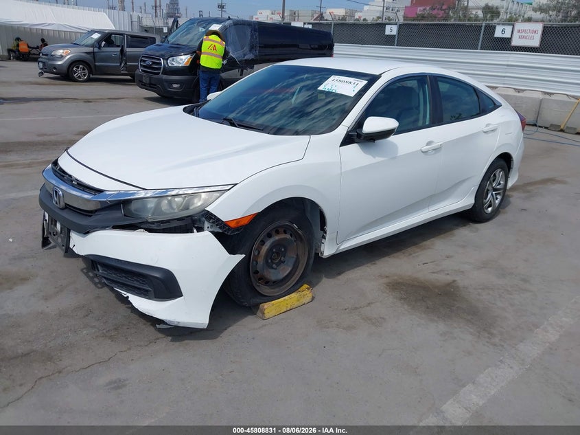 Vin: 2hgfc2f59gh545850, lot: 46307677, honda civic lx 20162