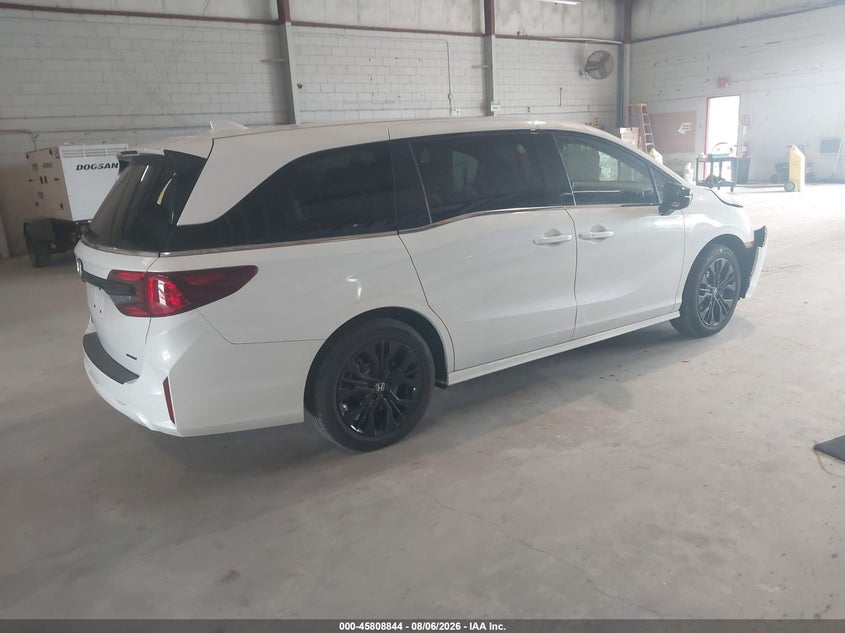 Vin: 5fnrl6h77tb016088, lot: 46307690, honda odyssey sport-l 20264