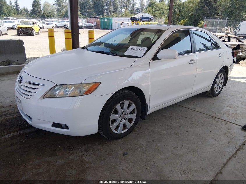 2007 Toyota Camry, Rear, IAAI, VIN JTNBE46K373017065 — photo 2