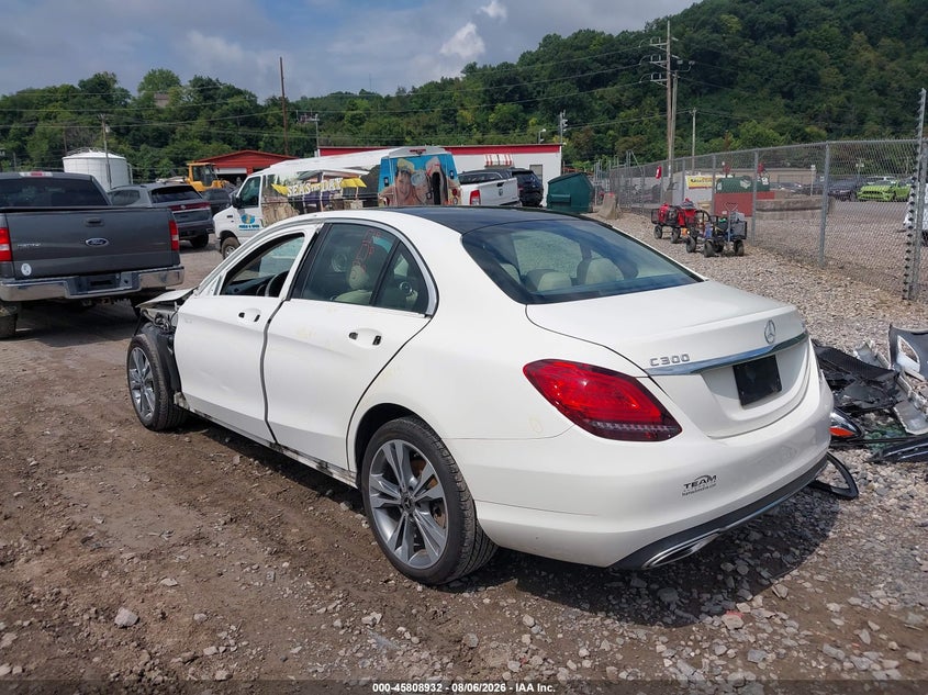 Vin: 55swf8eb1ku298241, lot: 46307778, mercedes-benz c 300 4matic 20193