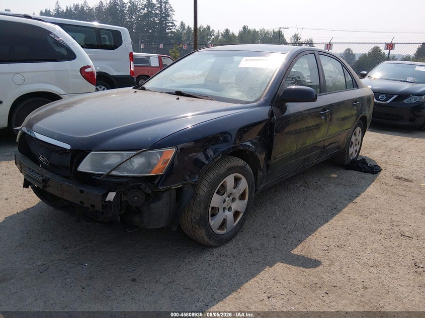2008 Hyundai Sonata, Front End, IAAI, VIN 5NPET46C28H368409 — photo 2