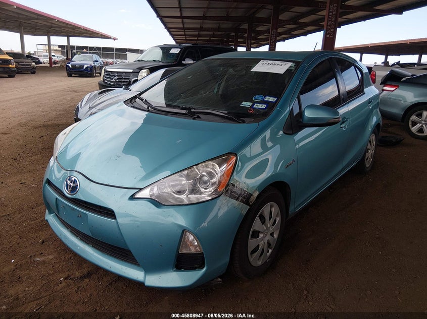 Vin: jtdkdtb38d1032104, lot: 46307793, toyota prius c two 20132