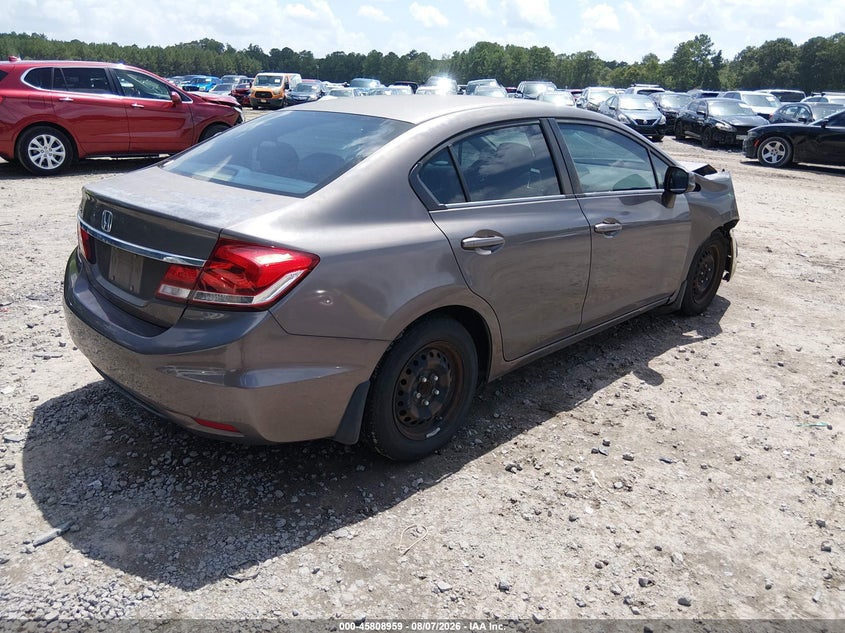 Vin: 2hgfb2f59dh593444, lot: 46307805, honda civic lx 20134