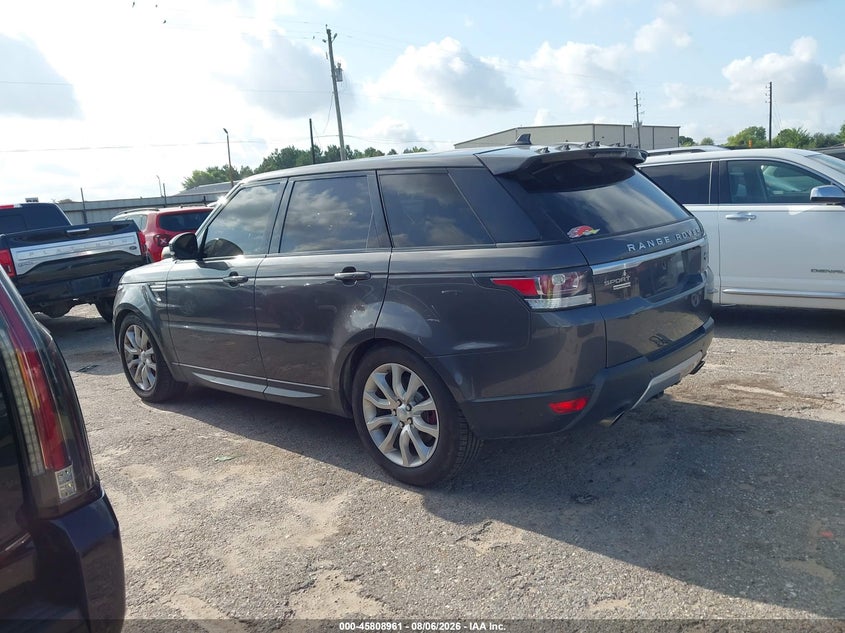 Vin: salwr2ef1ga546778, lot: 46307807, land rover range rover sport 5.0l v8 supercharged/5.0l v8 supercharged dynamic 20163