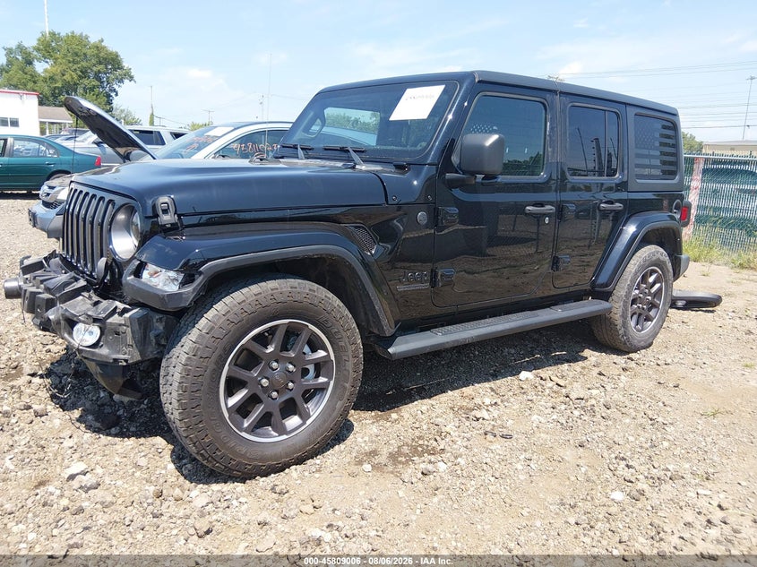 Vin: 1c4hjxdg9mw738348, lot: 46307852, jeep wrangler unlimited 80th anniversary 4x4 20212