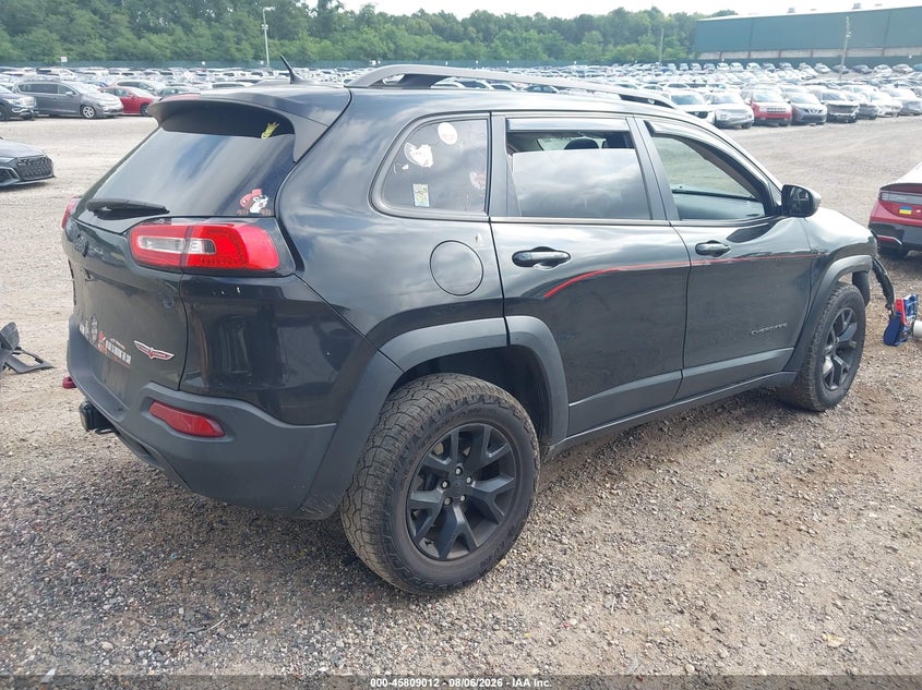 Vin: 1c4pjmbs0ew267788, lot: 46307858, jeep cherokee trailhawk 20144