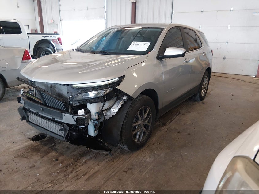 2022 Chevrolet Equinox, Front End, IAAI, VIN 2GNAXJEV4N6141153 — photo 2