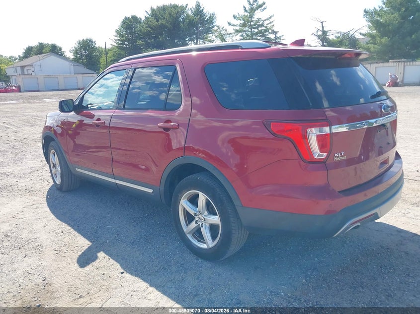 Vin: 1fm5k8d80ggb77482, lot: 46307916, ford explorer xlt 20163