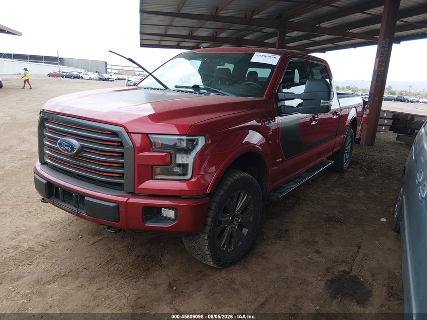 Vin: 1ftfw1eg1hfc67077, lot: 46307944, ford f-150 lariat 20172