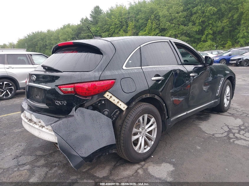 Vin: jn8cs1mu1hm141307, lot: 46307965, infiniti qx70 20174