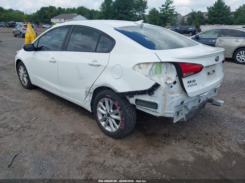 Vin: 3kpfl4a79he134917, lot: 46307995, kia forte s 20173