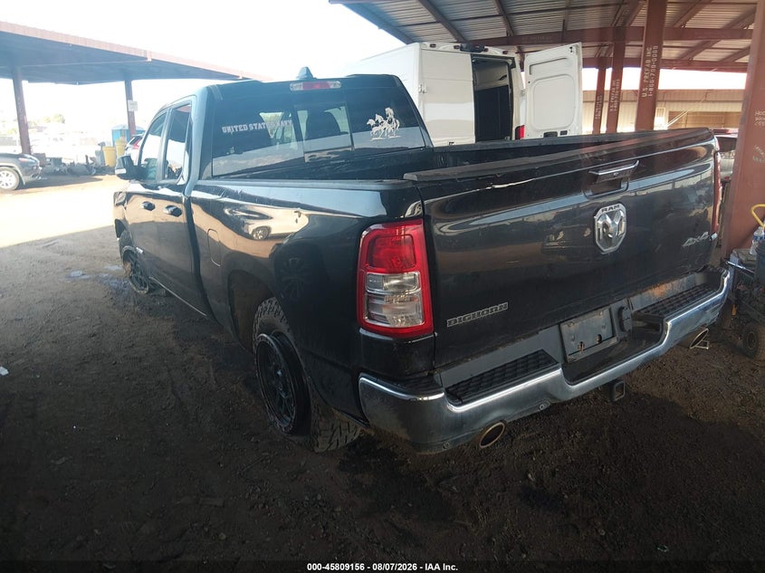 Vin: 1c6srfbtxln253673, lot: 46308001, ram 1500 big horn  4x4 6'4 box 20203