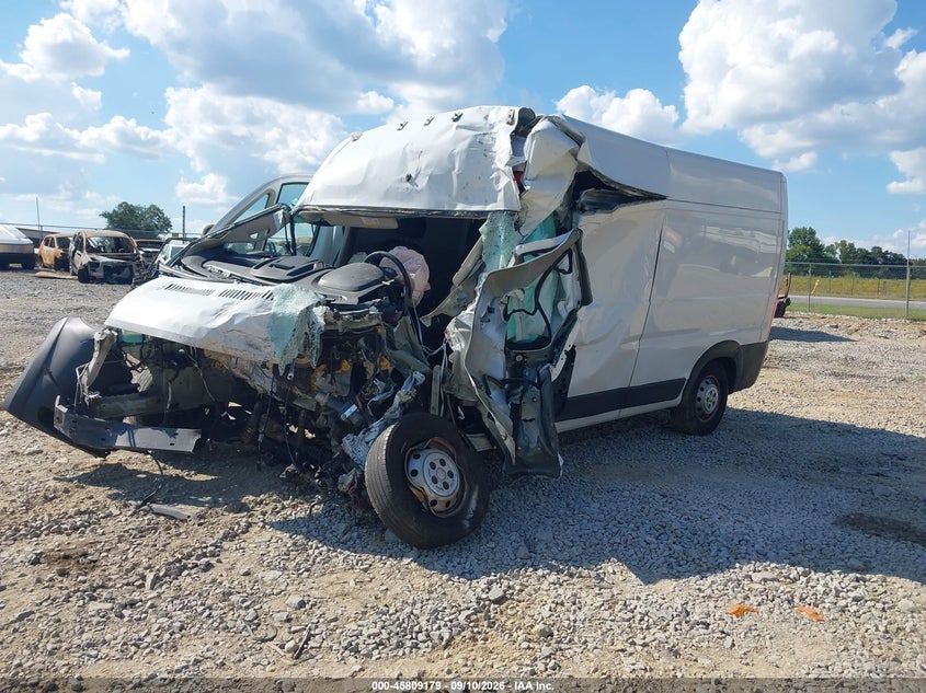 Vin: 3c6lrvdg9me508186, lot: 46308025, ram promaster 2500 high roof 159 wb 20212