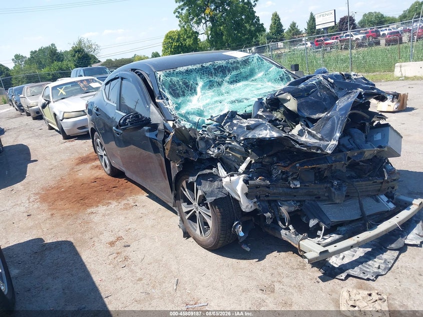 Vin: 3n1ab8cv8ly295625, lot: 46308033, nissan sentra sv xtronic cvt 2020 img_1