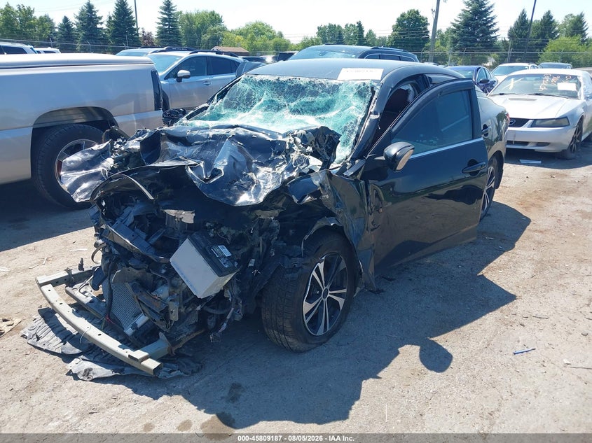 Vin: 3n1ab8cv8ly295625, lot: 46308033, nissan sentra sv xtronic cvt 20202