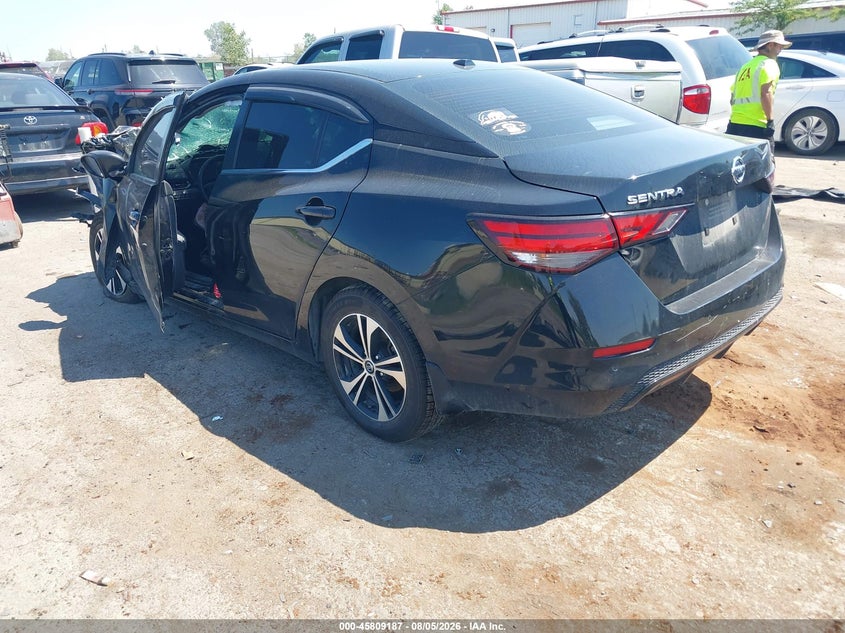 Vin: 3n1ab8cv8ly295625, lot: 46308033, nissan sentra sv xtronic cvt 20203