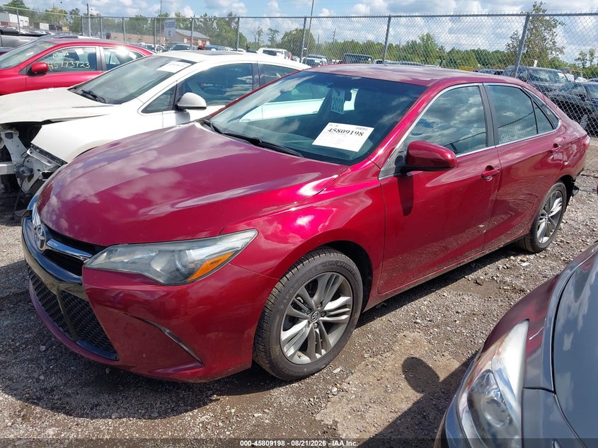 2016 Toyota Camry, Правый зад, IAAI, VIN 4T1BF1FK8GU510746 — фото 2