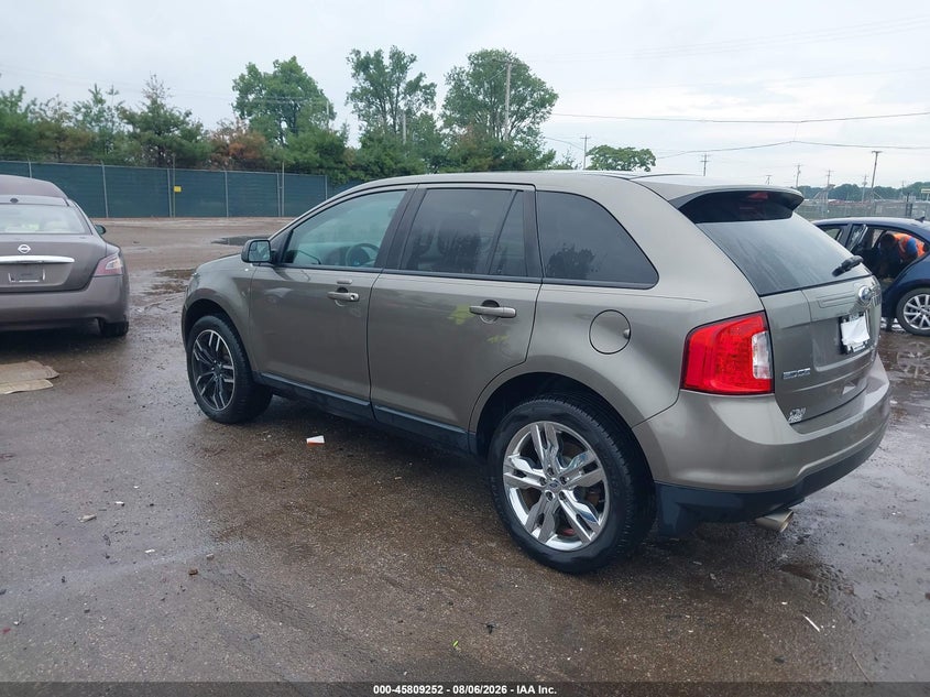 Vin: 2fmdk3jcxdbe10388, lot: 46308098, ford edge sel 20133