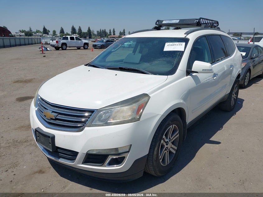 Vin: 1gnkrhkd0fj116676, lot: 46308105, chevrolet traverse lt 20152
