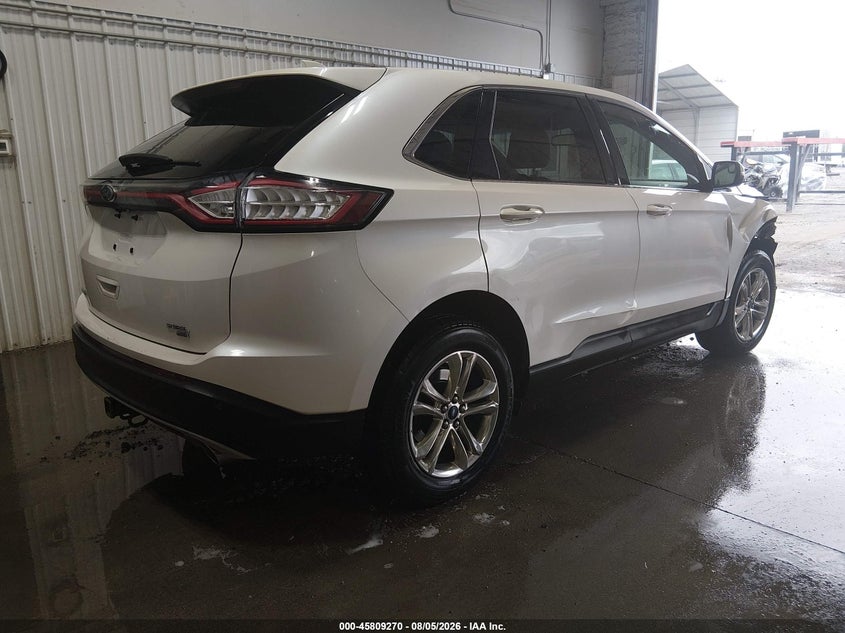 Vin: 2fmpk4j80fbb21537, lot: 46308116, ford edge sel 20154