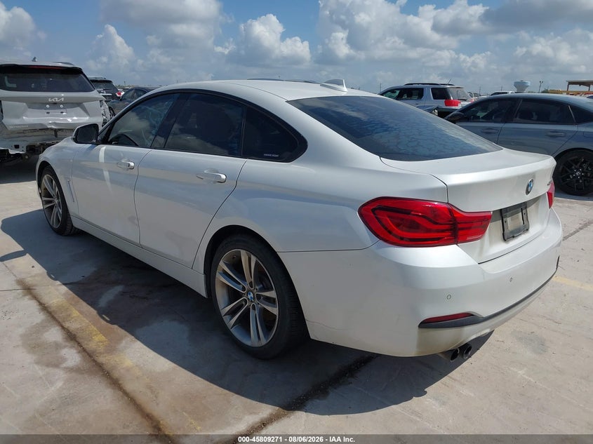 Vin: wba4j1c59jbg80580, lot: 46308117, bmw 430i gran coupe 20183