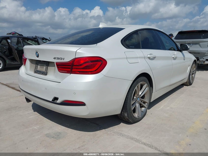 Vin: wba4j1c59jbg80580, lot: 46308117, bmw 430i gran coupe 20184