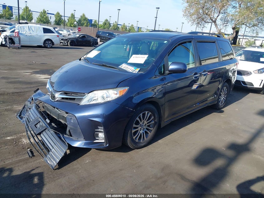 Vin: 5tdyz3dc8ks995352, lot: 46308156, toyota sienna xle 8 passenger 20192