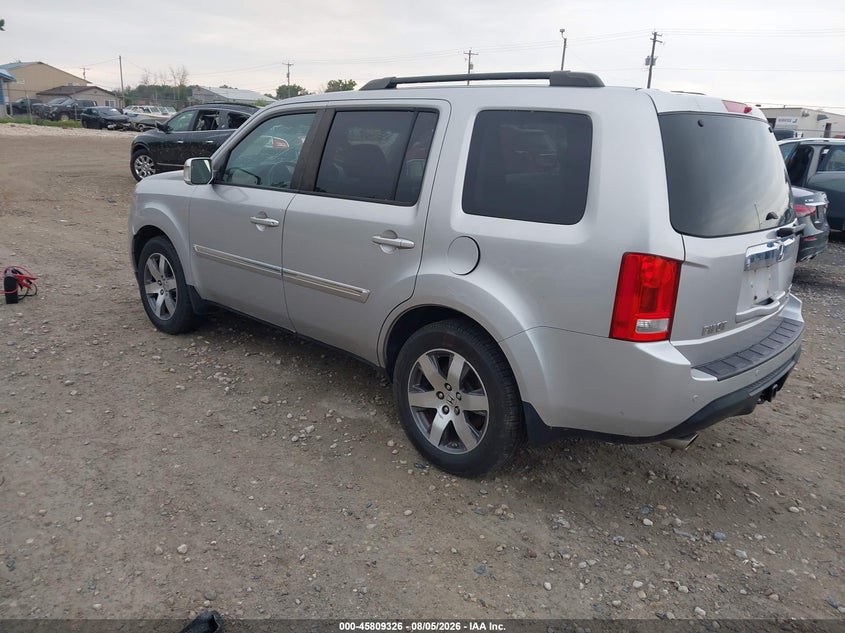 Vin: 5fnyf4h90fb016222, lot: 46308171, honda pilot touring 20153