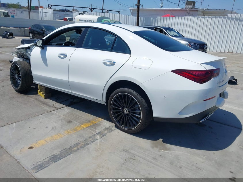 Vin: w1k5j4gb1sn497301, lot: 46308181, mercedes-benz cla 250 coupe 20253