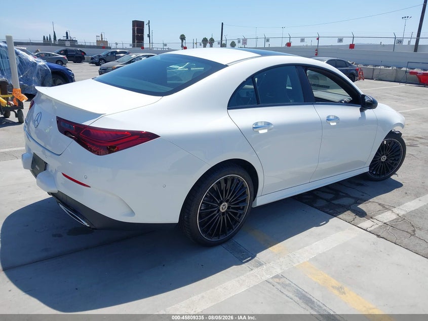 Vin: w1k5j4gb1sn497301, lot: 46308181, mercedes-benz cla 250 coupe 20254