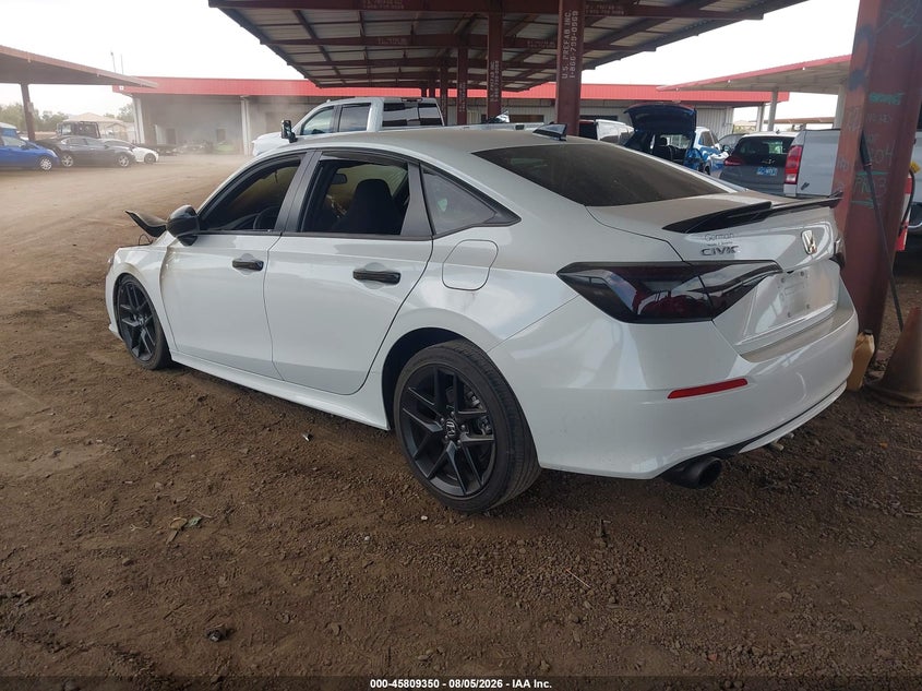 Vin: 2hgfe1e54rh472282, lot: 46308196, honda civic si sedan 20243