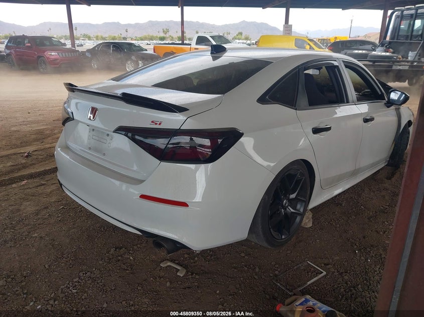 Vin: 2hgfe1e54rh472282, lot: 46308196, honda civic si sedan 20244