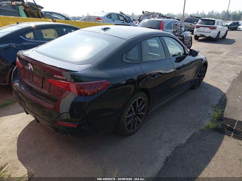 Vin: wba33fb02sfu55448, lot: 46308222, bmw 430i gran coupe xdrive 20254