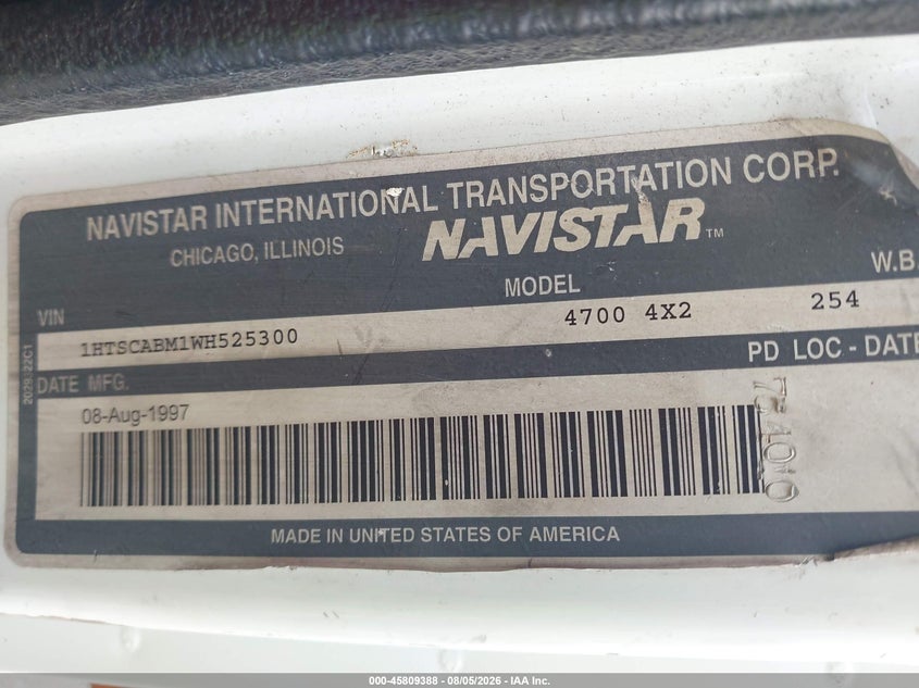 1998 INTERNATIONAL 4000 auction photo 8