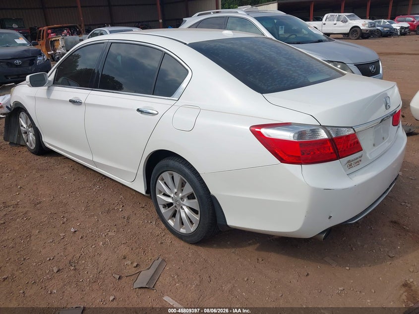 Vin: 1hgcr3f85ea017834, lot: 46308243, honda accord ex-l v-6 20143