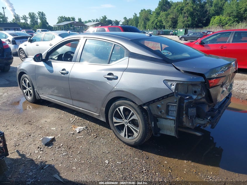 Vin: 3n1ab8cv2py250945, lot: 46308246, nissan sentra sv xtronic cvt 20233