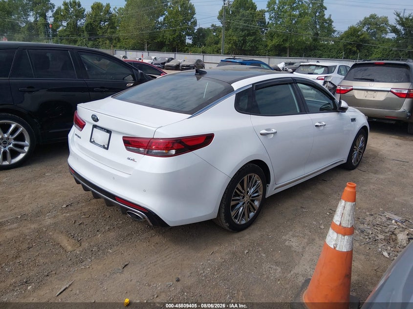 Vin: 5xxgv4l23gg087325, lot: 46308251, kia optima sxl turbo 20164