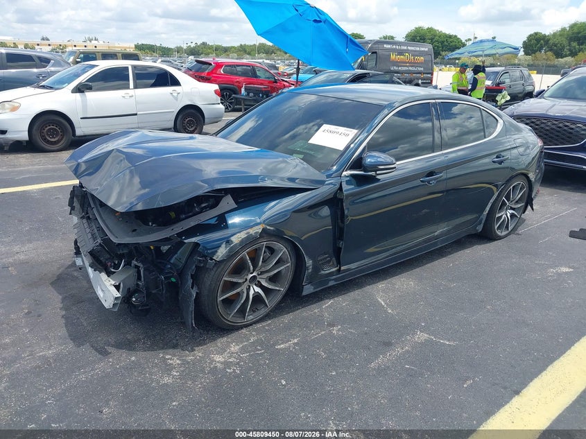 Vin: kmtg34sc2su150581, lot: 46308296, genesis g70 2.5t rwd 20252
