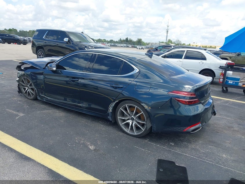 Vin: kmtg34sc2su150581, lot: 46308296, genesis g70 2.5t rwd 20253