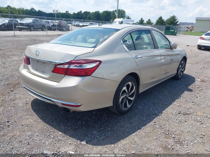 Vin: 1hgcr2f82ga035589, lot: 46308315, honda accord ex-l 20164