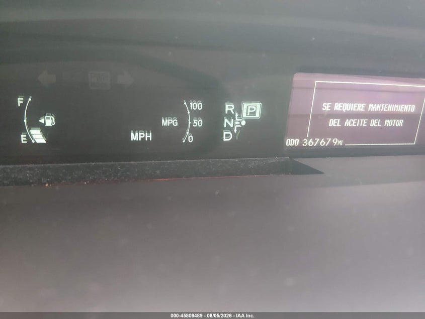 TOYOTA PRIUS 2010 VIN JTDKN3DU4A0237035