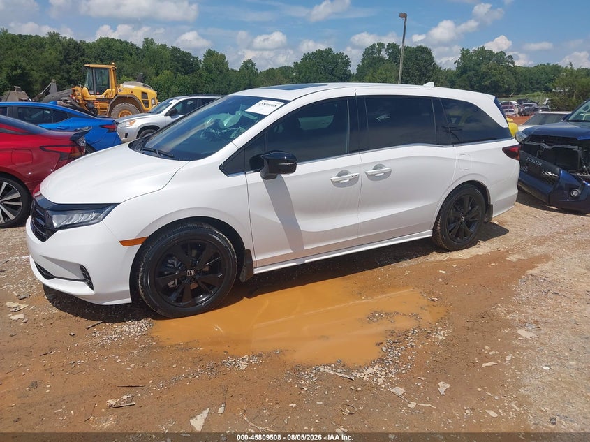 Vin: 5fnrl6h98pb047194, lot: 46308354, honda odyssey elite 20232
